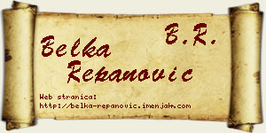 Belka Repanović vizit kartica